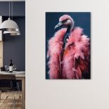 Glass printing wall art Glamorous in pink 80x120cm thumbnail