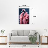 Glass printing wall art Glamorous in pink 80x120cm thumbnail