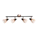 AMBIX Spot lamp 4xE14 black/copper thumbnail