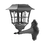 LED solar wall lamp 23357W 0.2W IP44 black thumbnail