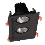 Double LED movable spot light 2X15W 230V 4000K black thumbnail
