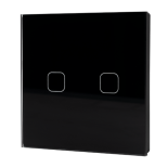 Wi-Fi  touch 2gang 1 way switch black thumbnail