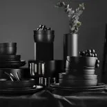 Dinner set Crouton 24 pcs. matte black thumbnail