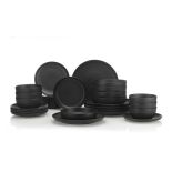 Dinner set Crouton 24 pcs. matte black thumbnail