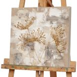 Acrylic painting Mums in gold II 40x40cm thumbnail