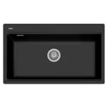 Kitchen sink LUX 86-10 860x510mm black matte thumbnail