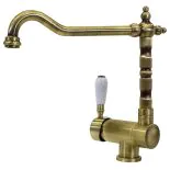 Kitchen mixer tap for under-window installation MIXOLDST antique bronze thumbnail