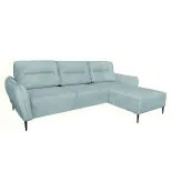 Right corner sofa LIBERTAD with sleeping mechanism-Light blue thumbnail