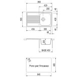 PLADOS КУХНЕНСКА МИВКА ATLANTIC 86-10 860X500 ТИТ thumbnail
