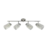 YOLI Ceiling lamp 4xE27 white/satin nickel thumbnail