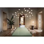 Pendant TULIP 14X3,2W LED 3000K transparent/brass thumbnail