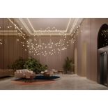 Pendant TULIP 14X3,2W LED 3000K transparent/brass thumbnail