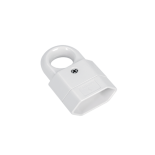 Two pole socket with hook 10A white thumbnail