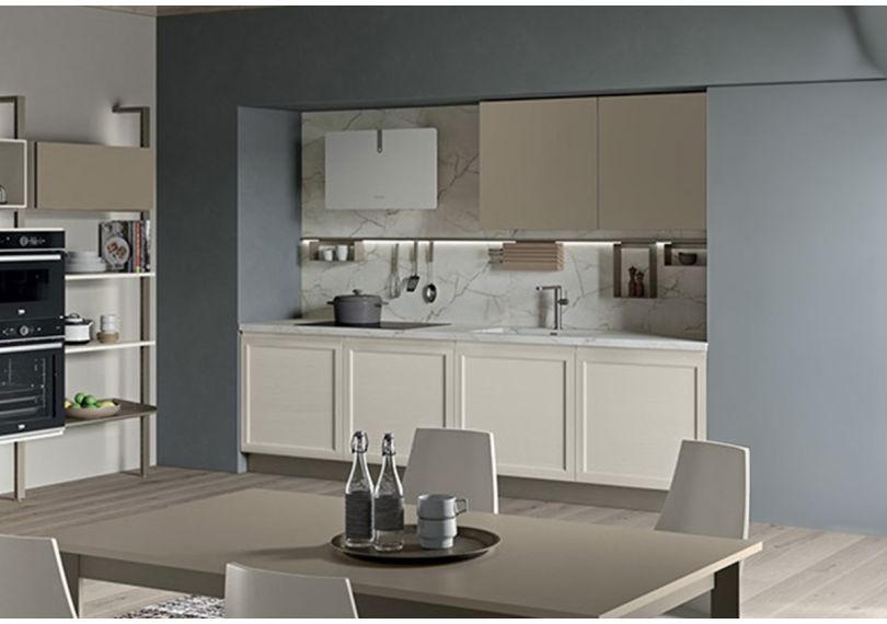 Модулна кухня по поръчка серия SELMA линейна 3 метра