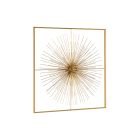 Wall decoration AURIEL 51x5x51 cm. gold