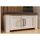 Пейка FOUR с възглавница, дъб ривиера/светла иглослистна дървесина