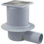 Точков сифон с решетка 105x105mm, матирана стомана