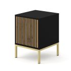 RAVENNA Nightstand artisan oak / gold frame