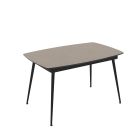 Extendable dining table Yense 125+40cm Lagun/beige