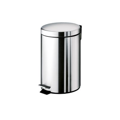 Pedal Bin Round 5 Lt GEDY Argenta, Chromed