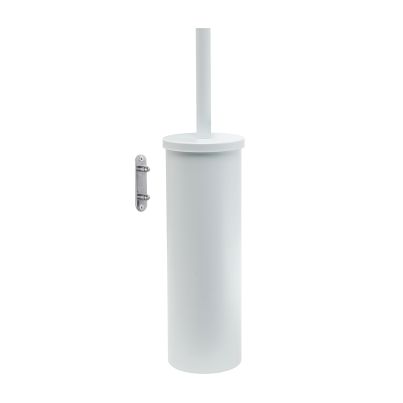 Wall-Mounted Toilet Brush with Holder GEDY Flip, White Matt