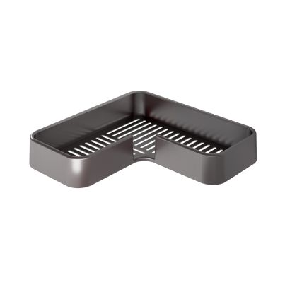 Corner Shower Basket GEDY Il Giglio, Gun Metal