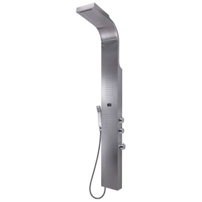 Многофункционален душ панел GEDY Spa 02, термостатен миксер, инокс