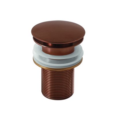 Click-Clack washbasin drain GEDY, rose golde