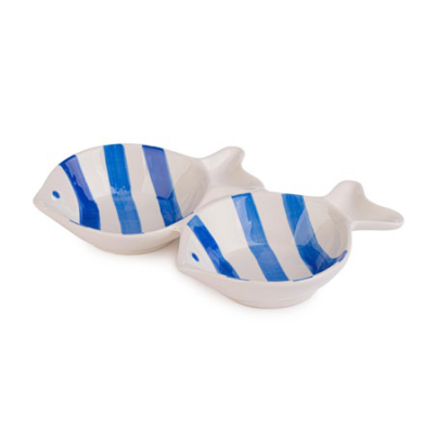 Bizzotto Joly White-Blue Decorative Fish 2 pcs