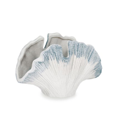 Bizzotto Ortigia Porcelain White-Blue Coral Decoration