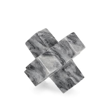 KANDY GREY MARBLE CROSS DECORATION