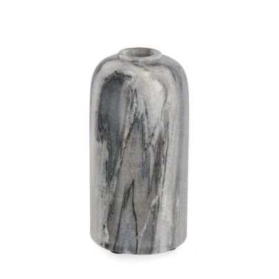 KANDY GREY RO MARBLE VASE HOLDER H15