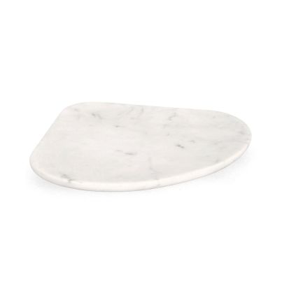 KANDY WH MARBLE DECORATIVE TRAY 30X26