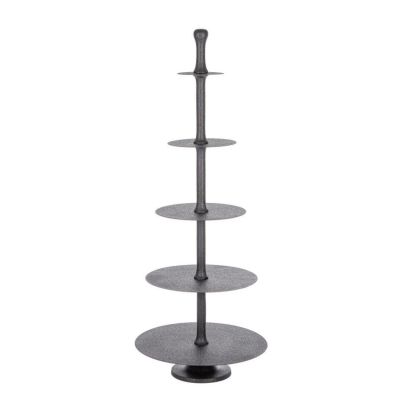RIDHI BLACK DECOR CAKE STAND H159