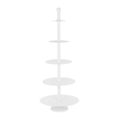 RIDHI WHITE DECOR CAKE STAND H159