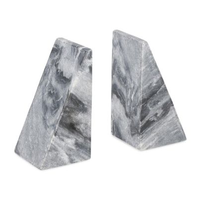 SET2 KANDY GREY MARBLE DECORATION H15