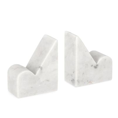 SET2 KANDY WH MARBLE DECORATION H12