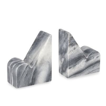 SET2 KANDY GREY MARBLE DECORATION H12