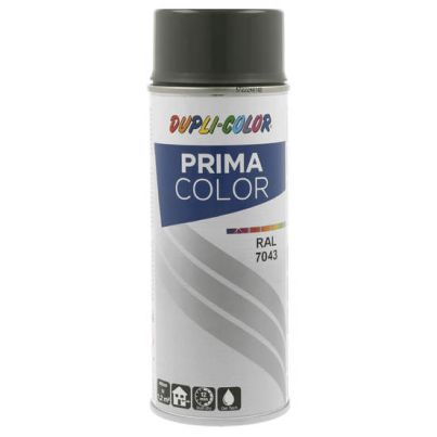 Spray Paint PRIMA COLOR RAL 7043, Traffic Grey, 400 ml