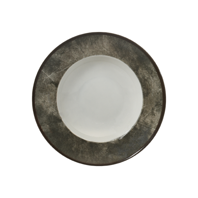 Чиния за паста SATURNIA Brown sketch, 26,5 см, кафява