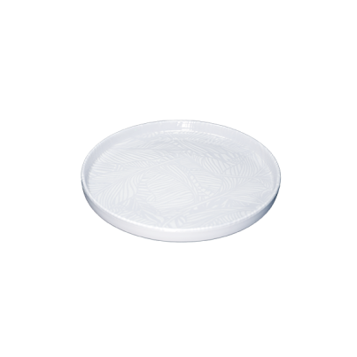 Чиния с борд SATURNIA Breath, 28 см, бяла