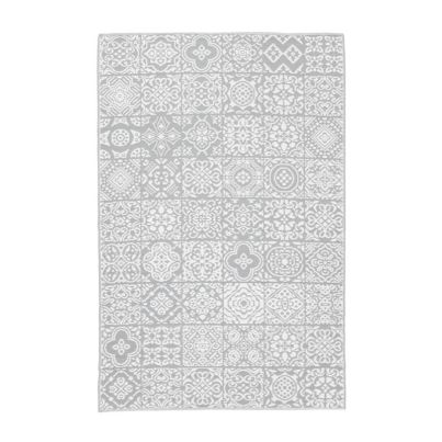 SHIRAZ WHITE-GREY CARPET 150X210