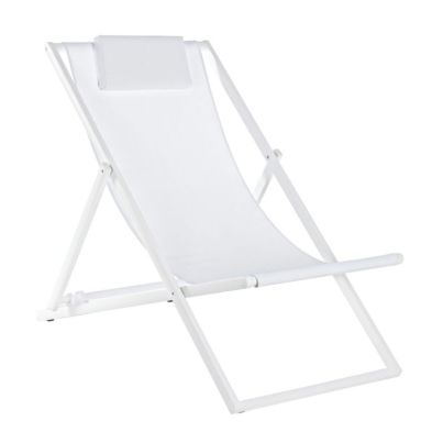 TAYLOR WHITE DECKCHAIR