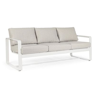 Merrigan диван 3 места YK11 бял с възглавници 