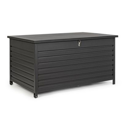 Atlantic стол YK13 с кутия за съхранение и възглавница, бял L 