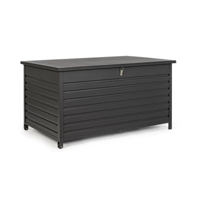 Atlantic стол YK13 с кутия за съхранение и възглавница, бял S 