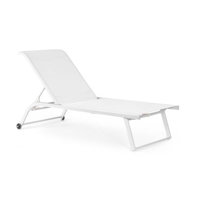 TAYLOR WHITE SUNBED W-WHEELS
