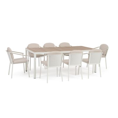 ULISES VAPOR SET TABLE+8CHAIRS YK15