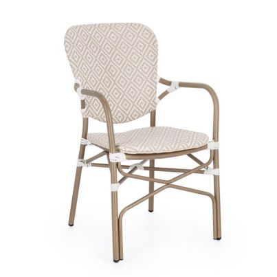 CADEIRA BEIGE CHAIR W-ARMREST