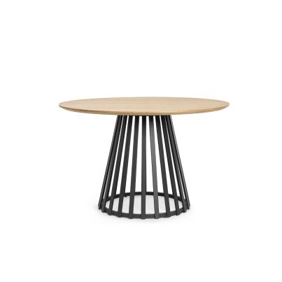 Bizzotto Cillian Black/Natural Round Table D120 cm